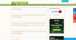 Desktop Screenshot of freeforexalert.com